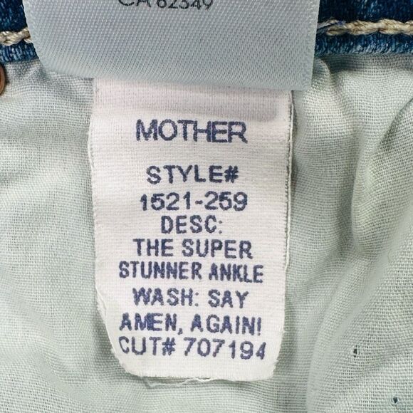 MOTHER Superior The Super Stunner Ankle Jeans - Size 25 - Say Amen, Again - Picture 10 of 12